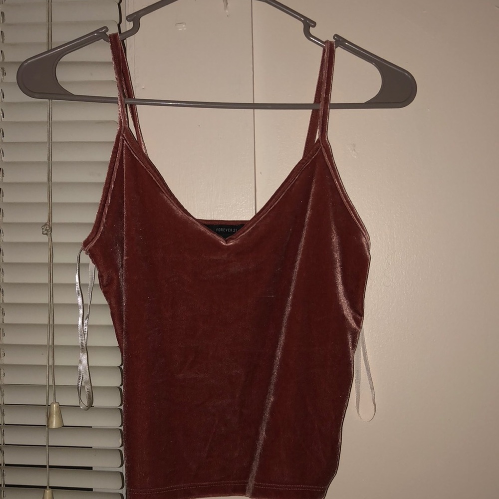 Velvet pink tank